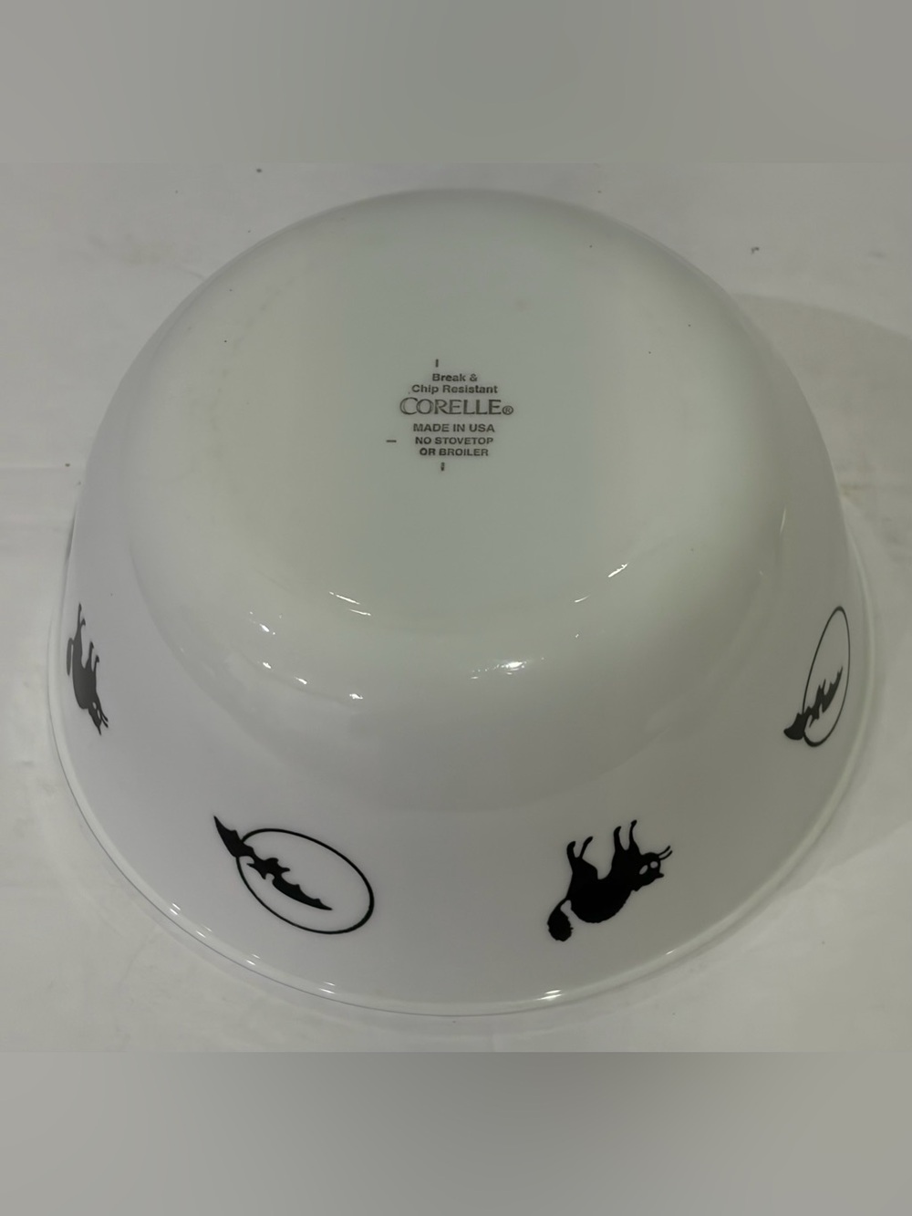 Rare Corelle “Cats & Bats” Halloween Platter, 8.5” Bowl and Small Snack Bowl - Picture 11 of 13